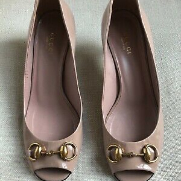 Gucci Pumps Horsebit Pink Patent Heels Jolene 6 36 - Picture 4 of 8